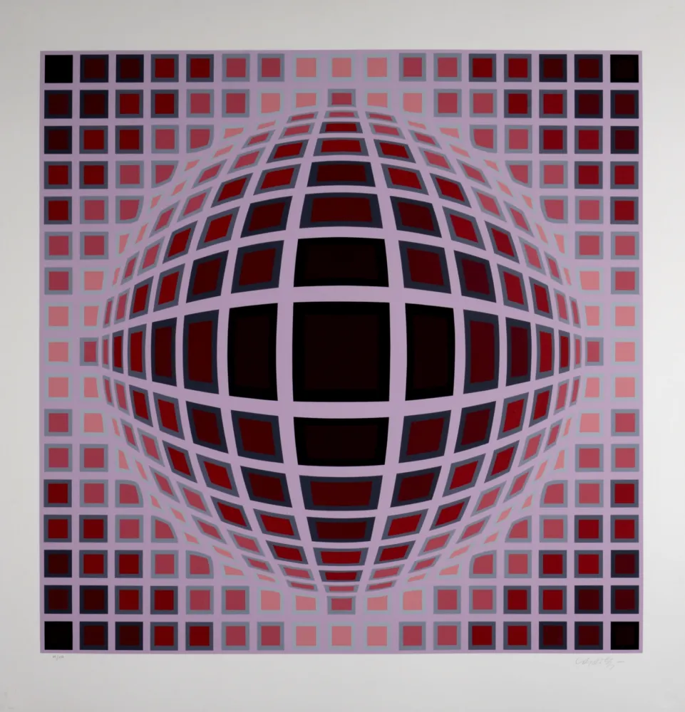 Serigrafia Vasarely - Louisiana 1, c. 1983 - Hand-signed