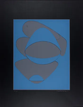 Serigrafia Vasarely - Mar Caribe