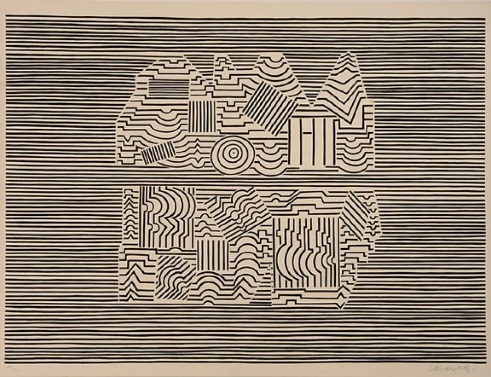 Serigrafia Vasarely - Meandre