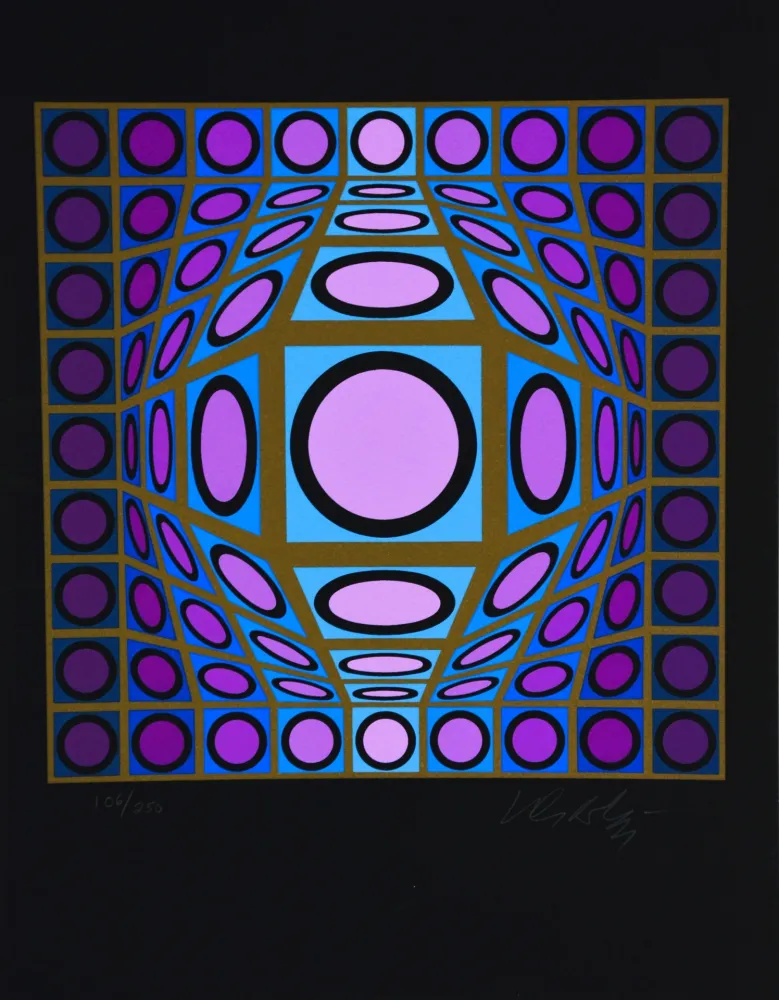 Serigrafia Vasarely - Microcosmos 