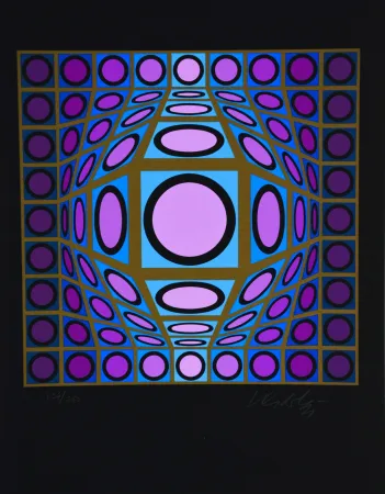 Serigrafia Vasarely - Microcosmos 