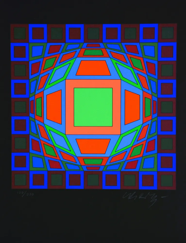 Serigrafia Vasarely - Microcosmos 