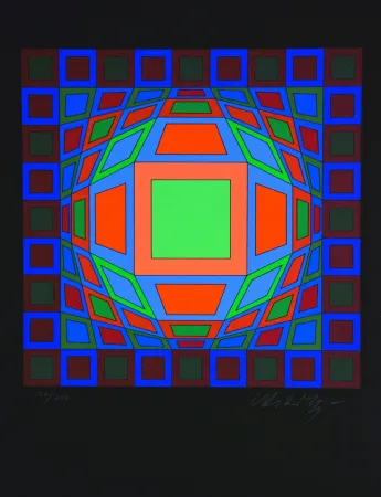 Serigrafia Vasarely - Microcosmos 