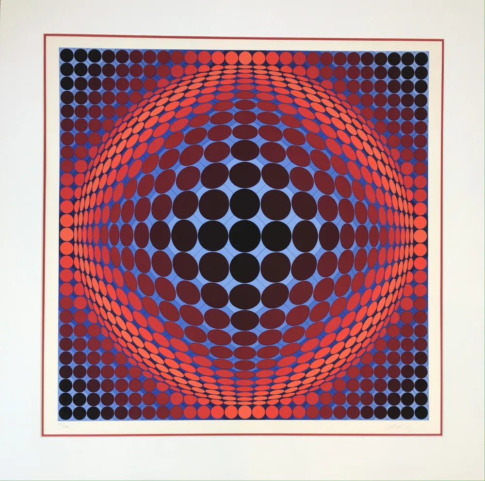 Litografia Vasarely - Nobel 7