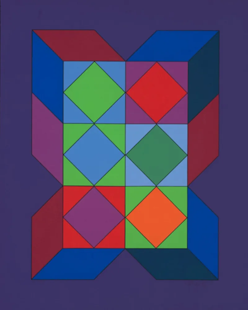 Serigrafia Vasarely - Ohne Titel XLVI