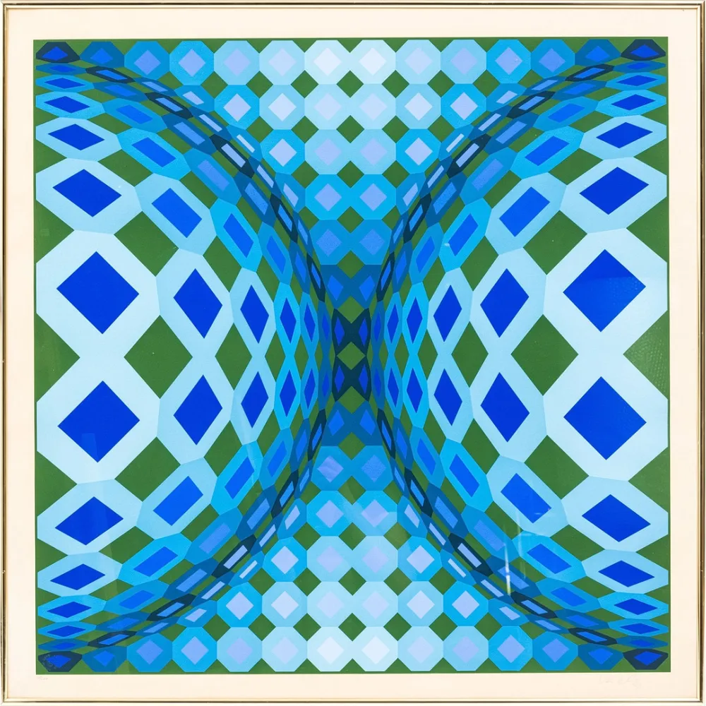 Litografia Vasarely - OKTA - CHEYT