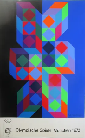 Serigrafia Vasarely - OL 1972 - original silkscreen 