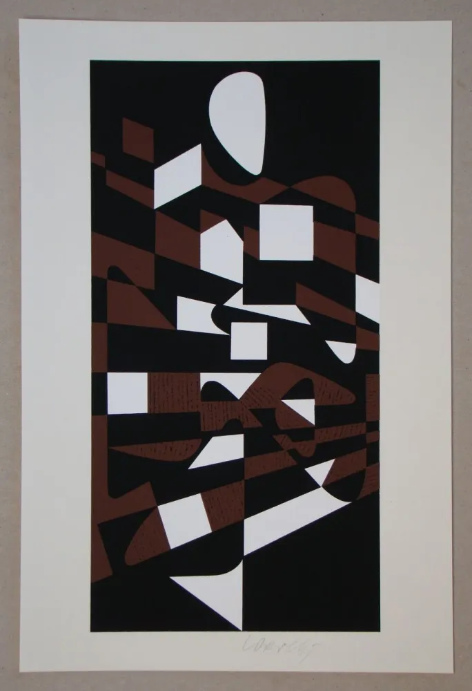 Serigrafia Vasarely - Orchidess