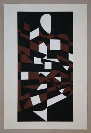 Serigrafia Vasarely - Orchidess