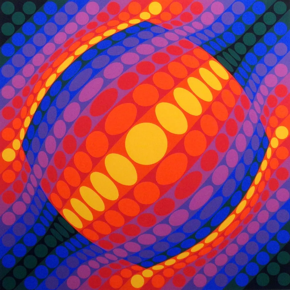 Múltiplo Vasarely - Planeta