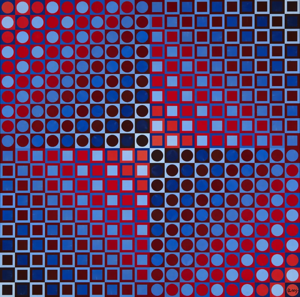 Múltiplo Vasarely - Planetary Folklore 2 R/B