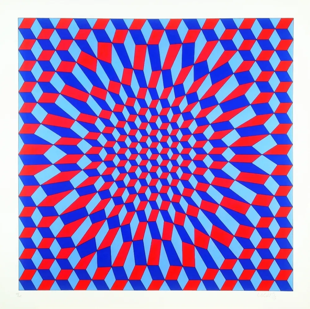 Serigrafia Vasarely - Pok Italie 2