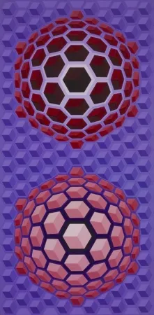 Múltiplo Vasarely - Purple long