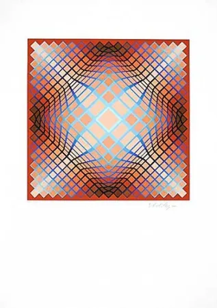 Litografia Vasarely - Sans Titre 2