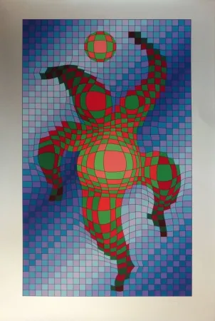 Serigrafia Vasarely - Sans titre 