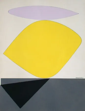 Litografia Vasarely - Sauzon II.
