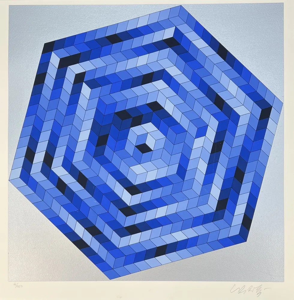 Serigrafia Vasarely - Sette