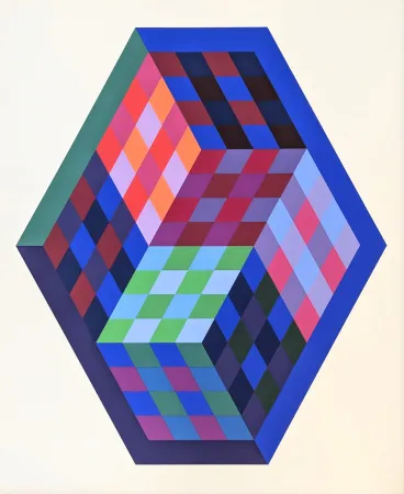 Serigrafia Vasarely - Tridim 