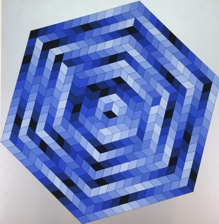 Litografia Vasarely - Untitled 