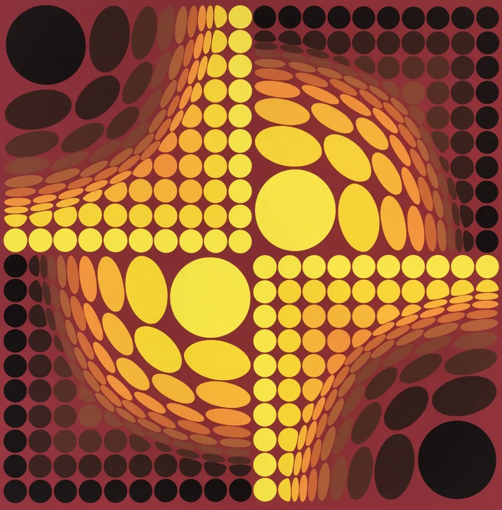 Serigrafia Vasarely - Untitled 