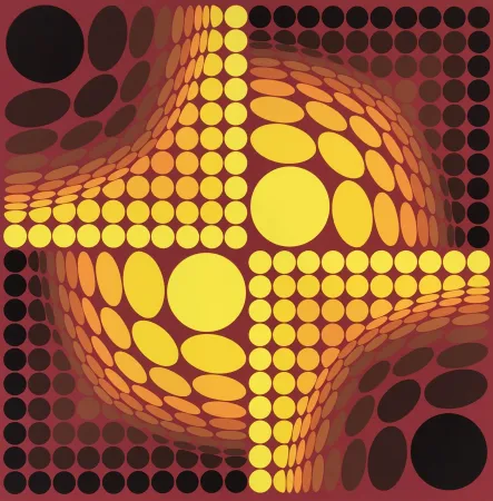 Serigrafia Vasarely - Untitled 