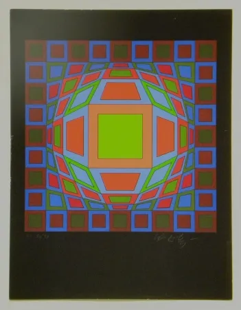 Serigrafia Vasarely - Untitled #4