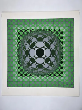 Serigrafia Vasarely - Vega Green