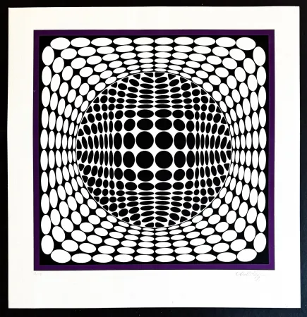 Serigrafia Vasarely - Victor Vasarely (1906–1997) - Tea-Ur NB - Color silkscreen on paper - 1984