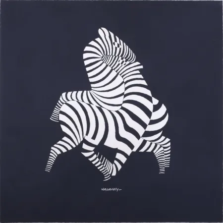 Serigrafia Vasarely - Zèbres, c. 1960 - Opt Art classic!