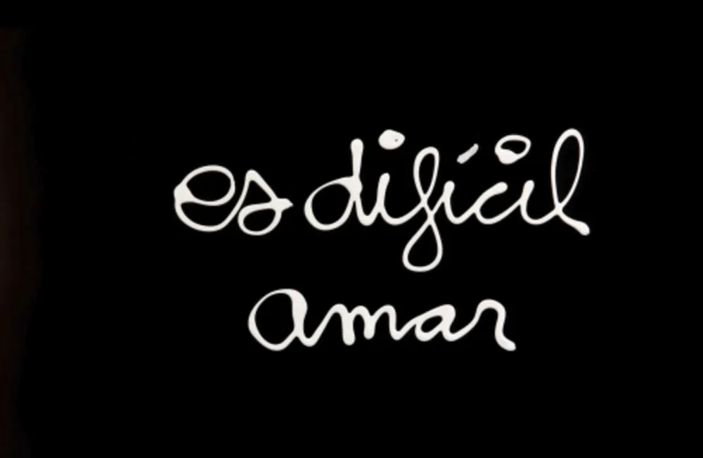 Serigrafia Vautier - Es difícil amar