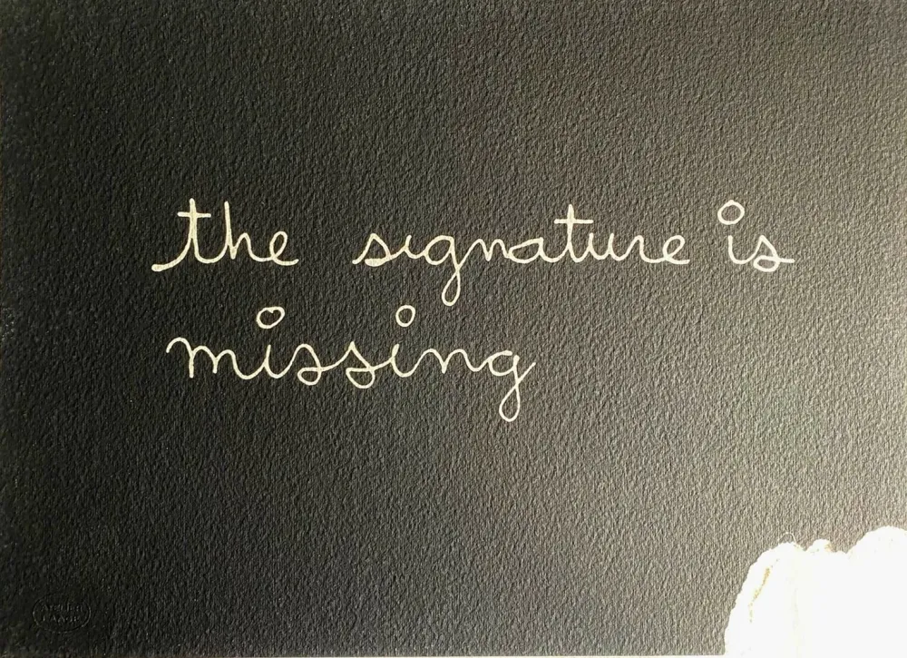 Serigrafia Vautier - The signature is missing