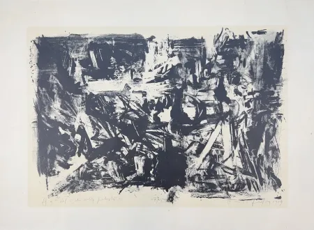 Litografia Vedova - Dal ciclo della protesta - n. 9