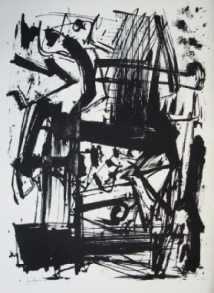 Litografia Vedova - Hommage à Joan Prats