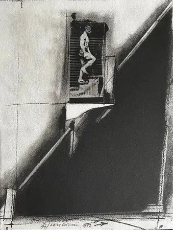 Litografia Velickovic - Composition 