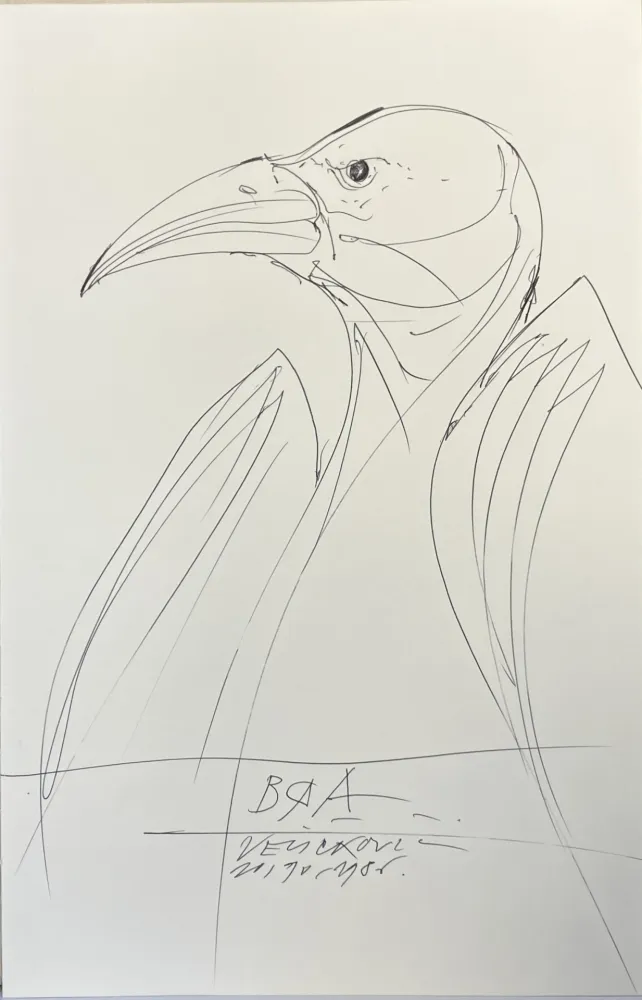 Sem Técnica Velickovic - Dessin au stylo bille, 1986. 