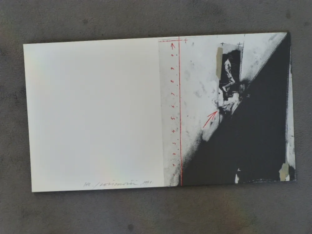 Litografia Velickovic - Homme debout 