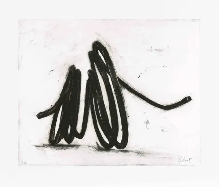 Água-Forte Venet - Indeterminate Line I