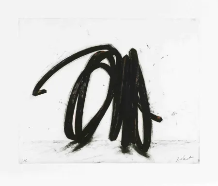 Água-Forte Venet - Indeterminate line II