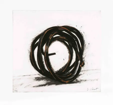 Água-Forte Venet - Indeterminate Line III