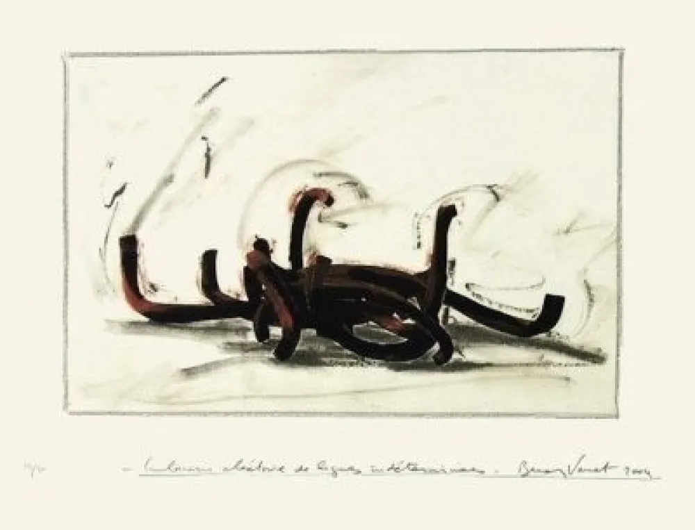 Serigrafia Venet -  Indeterminate Lines