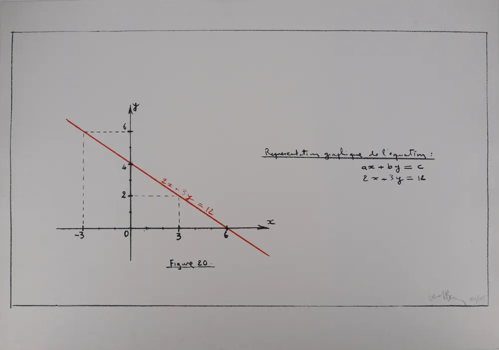 Serigrafia Venet - Représentation de l'équation