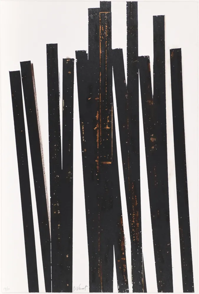 Serigrafia Venet - Untitled VI (Lignes droites)