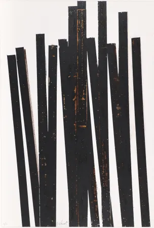 Serigrafia Venet - Untitled VI (Lignes droites)