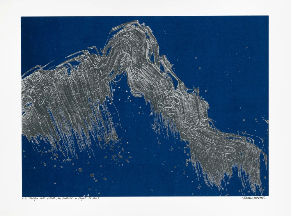 Serigrafia Verdier - Montagne Sainte-Victoire, des Venturiers au Cengle, la nuit