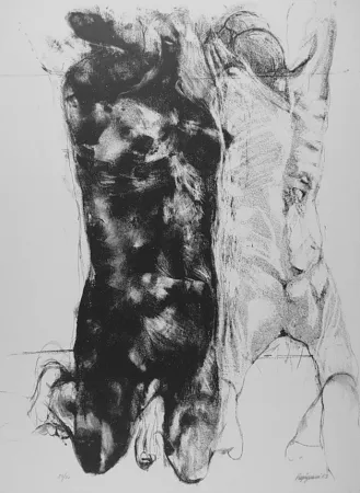 Litografia Vespignani - Due figure