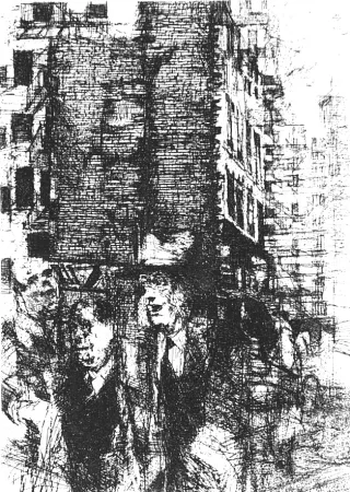 Água-Forte Vespignani - Passanti