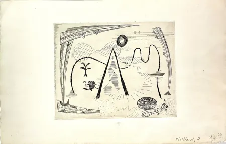 Gravura Vieillard - Jeune Fille à la source