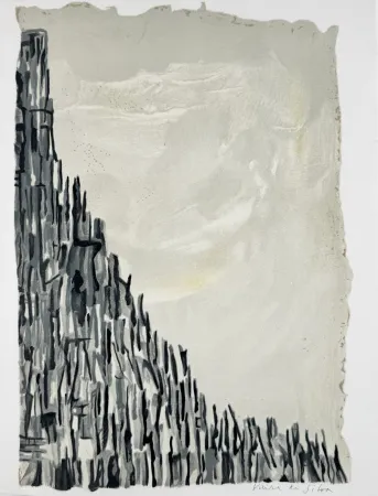 Litografia Vieira Da Silva - Élégie pour Georges Pompidou 