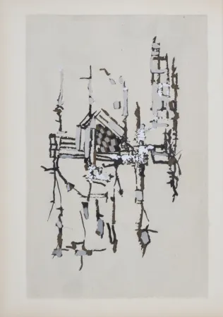 Estêncil Vieira Da Silva - Et puis voilà (#E), 1951