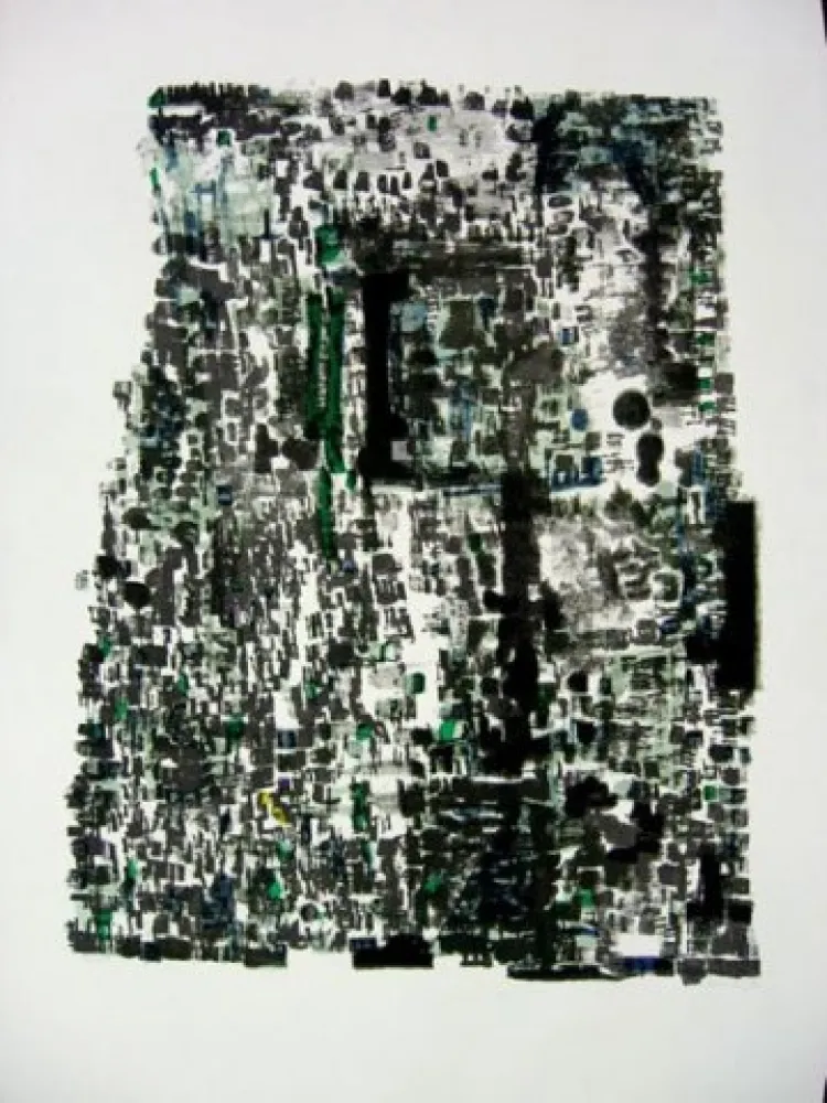 Litografia Vieira Da Silva - Grottes